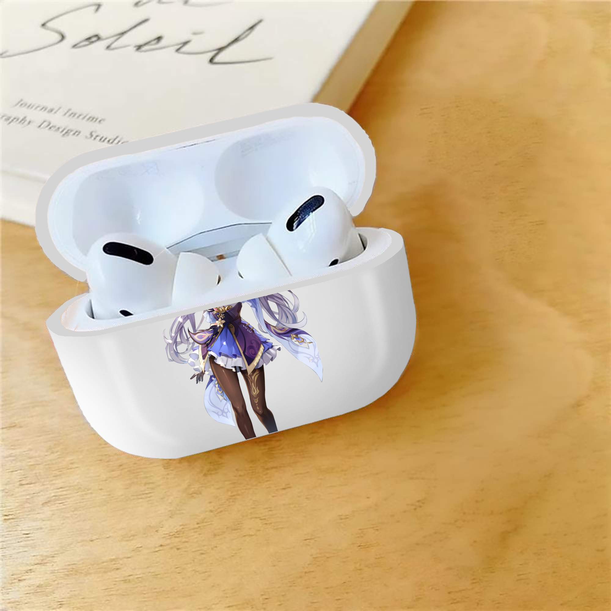 げんし神 刻晴 こくせい genshin Kokusei 【AirPods Pro用】ハードシェル保護ケース 耐衝撃・防指紋・カラビナ付き商品仕様