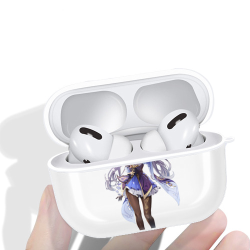 げんし神 刻晴 こくせい genshin Kokusei 【AirPods Pro用】ハードシェル保護ケース 耐衝撃・防指紋・カラビナ付き商品仕様