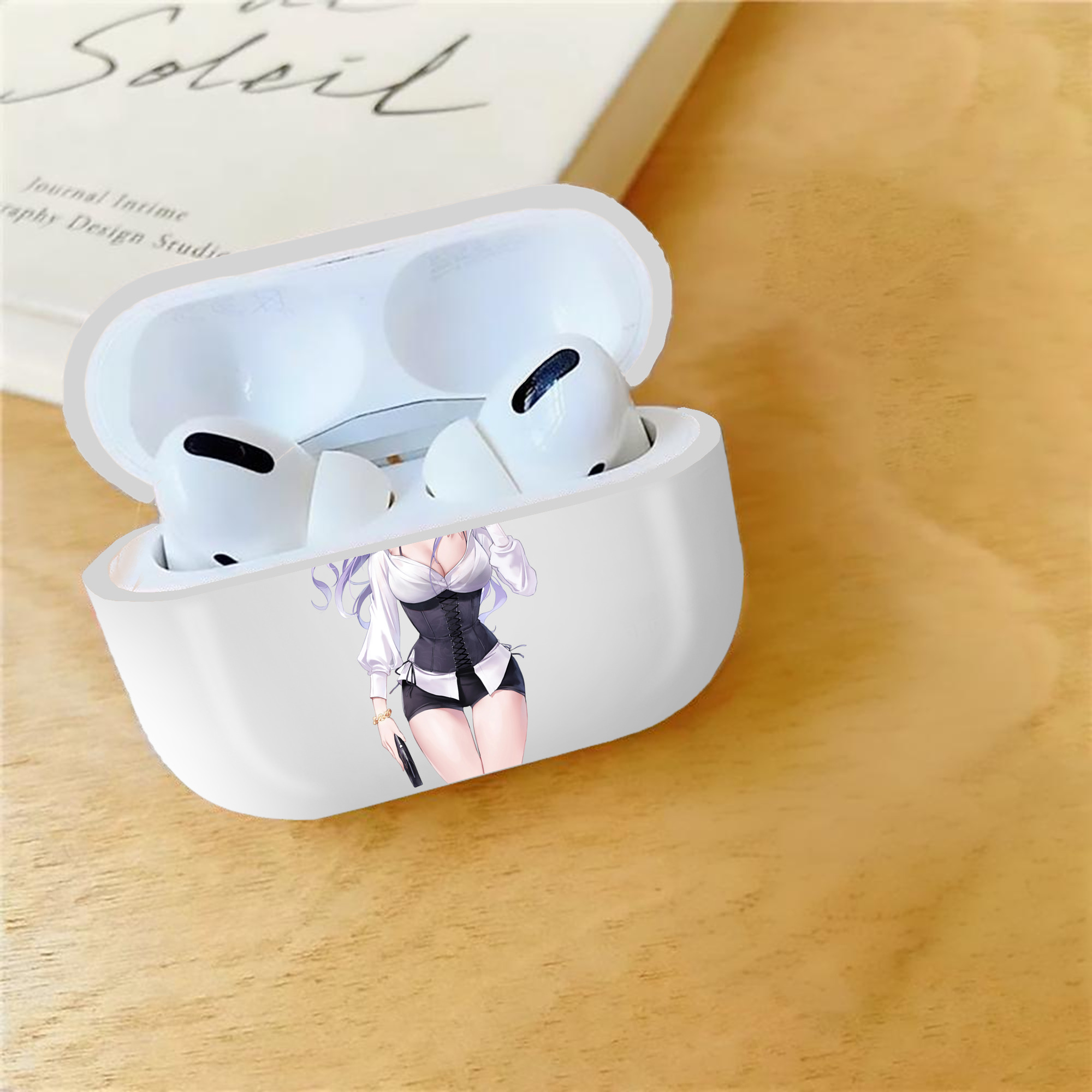 げんし神 刻晴 こくせい genshin Kokusei 【AirPods Pro用】ハードシェル保護ケース 耐衝撃・防指紋・カラビナ付き商品仕様