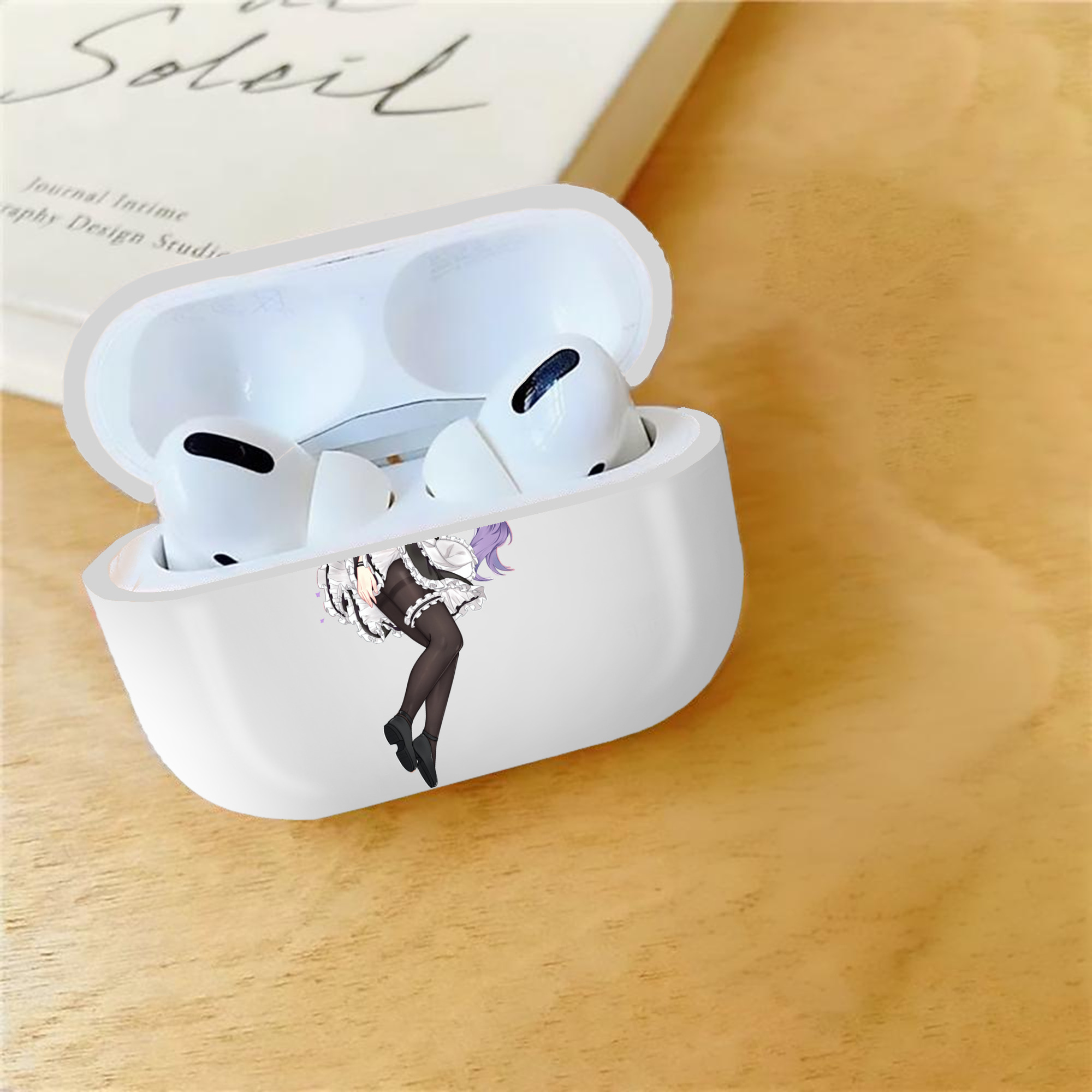 げんし神 刻晴 こくせい genshin Kokusei 【AirPods Pro用】ハードシェル保護ケース 耐衝撃・防指紋・カラビナ付き商品仕様