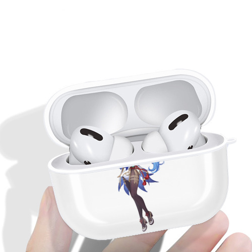 げんし神 甘雨 かんう genshin Ganyu 【AirPods Pro用】ハードシェル保護ケース 耐衝撃・防指紋・カラビナ付き商品仕様