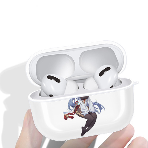 げんし神 甘雨 かんう genshin Ganyu 【AirPods Pro用】ハードシェル保護ケース 耐衝撃・防指紋・カラビナ付き商品仕様