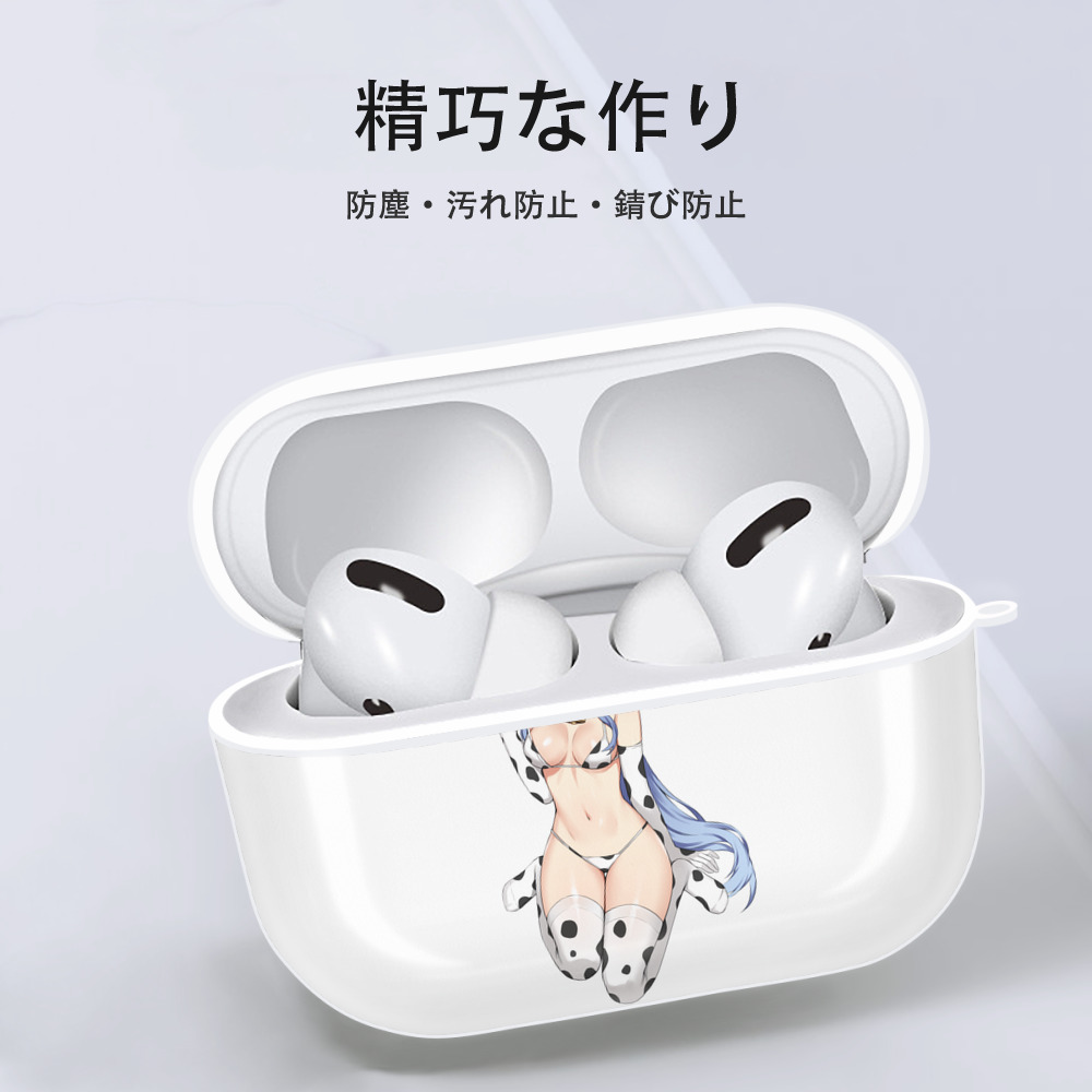 げんし神 甘雨 かんう genshin Ganyu 【AirPods Pro用】ハードシェル保護ケース 耐衝撃・防指紋・カラビナ付き商品仕様