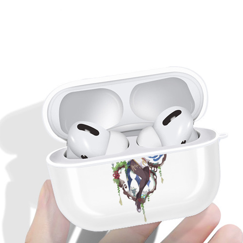 げんし神 甘雨 かんう genshin Ganyu 【AirPods Pro用】ハードシェル保護ケース 耐衝撃・防指紋・カラビナ付き商品仕様