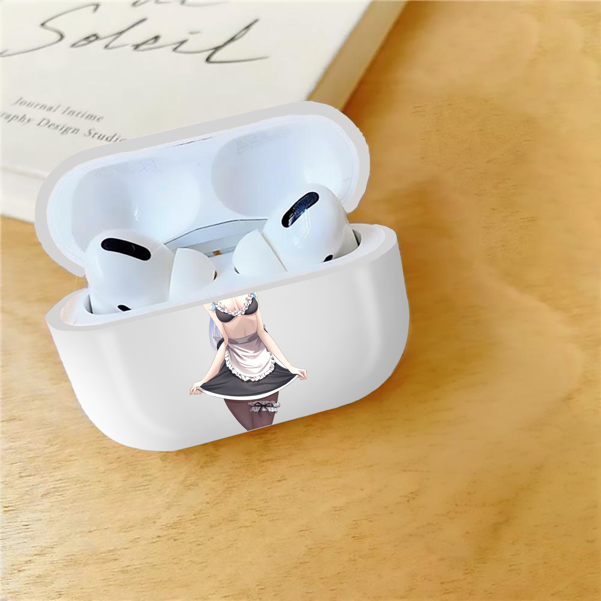 げんし神 甘雨 かんう genshin Ganyu 【AirPods Pro用】ハードシェル保護ケース 耐衝撃・防指紋・カラビナ付き商品仕様