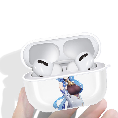 げんし神 甘雨 かんう genshin Ganyu 【AirPods Pro用】ハードシェル保護ケース 耐衝撃・防指紋・カラビナ付き商品仕様