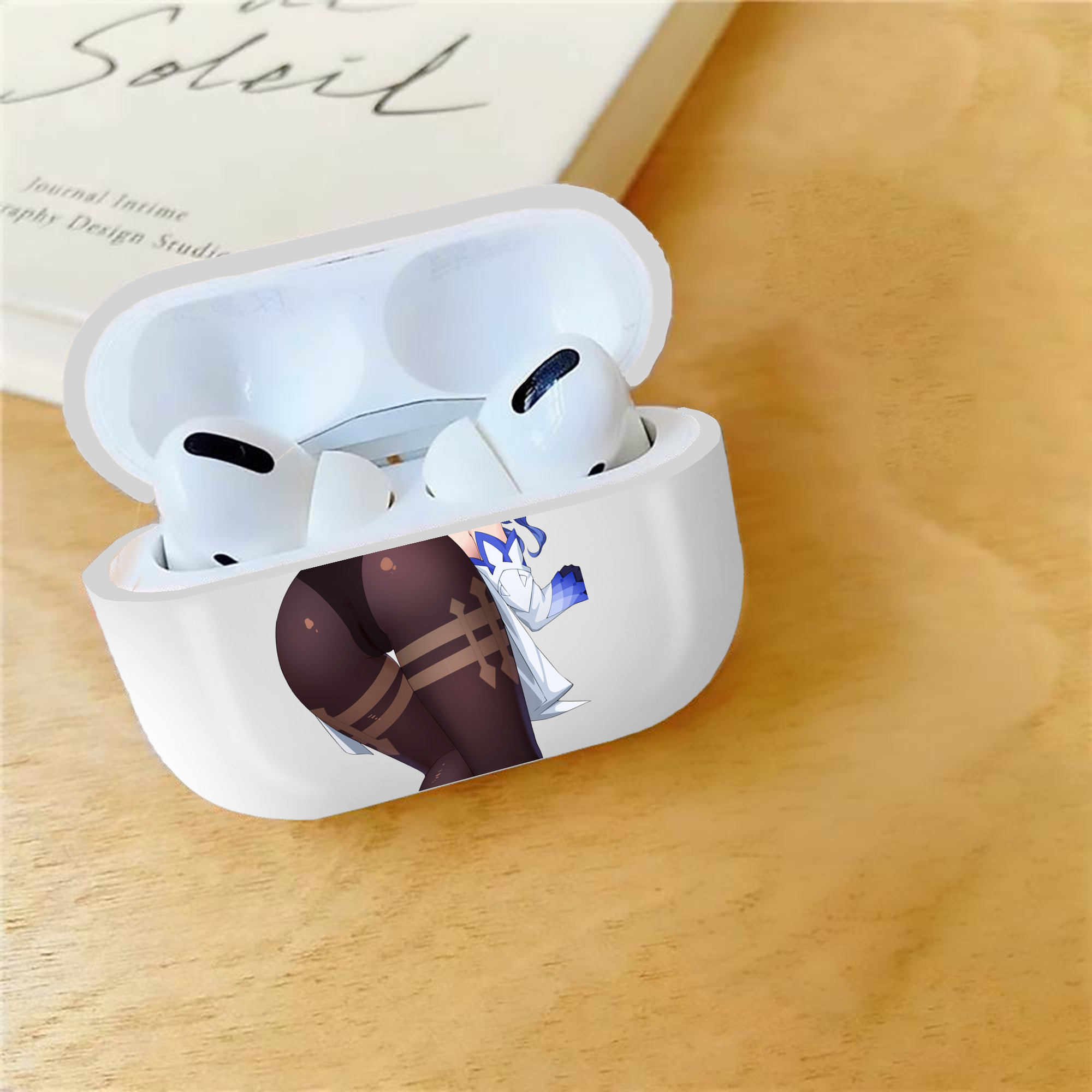 げんし神 甘雨 かんう genshin Ganyu 【AirPods Pro用】ハードシェル保護ケース 耐衝撃・防指紋・カラビナ付き商品仕様