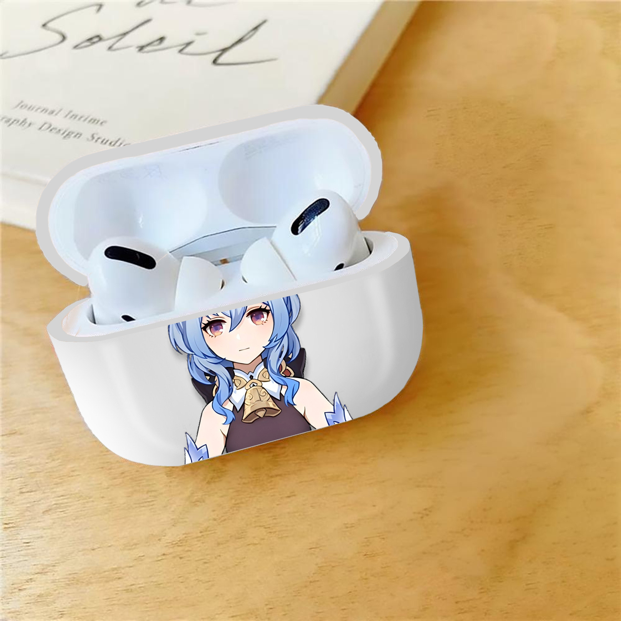 げんし神 甘雨 かんう genshin Ganyu 【AirPods Pro用】ハードシェル保護ケース 耐衝撃・防指紋・カラビナ付き商品仕様