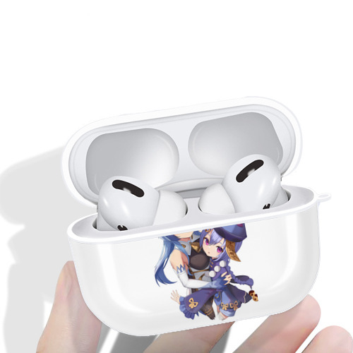 げんし神 甘雨 かんう genshin Ganyu 【AirPods Pro用】ハードシェル保護ケース 耐衝撃・防指紋・カラビナ付き商品仕様