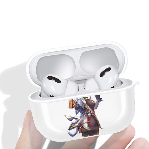 げんし神 甘雨 かんう genshin Ganyu 【AirPods Pro用】ハードシェル保護ケース 耐衝撃・防指紋・カラビナ付き商品仕様