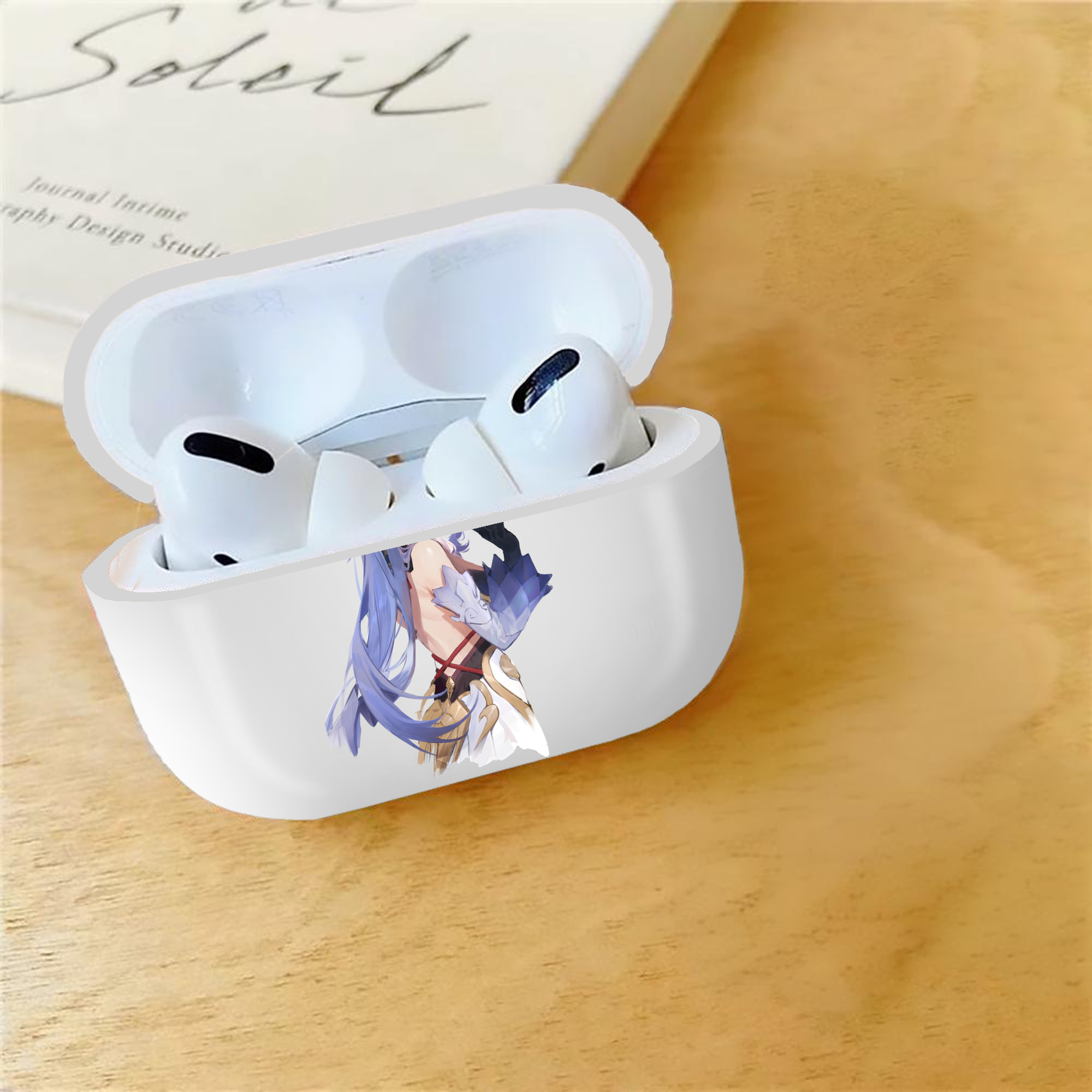 げんし神 甘雨 かんう genshin Ganyu 【AirPods Pro用】ハードシェル保護ケース 耐衝撃・防指紋・カラビナ付き商品仕様