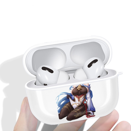 げんし神 甘雨 かんう genshin Ganyu 【AirPods Pro用】ハードシェル保護ケース 耐衝撃・防指紋・カラビナ付き商品仕様