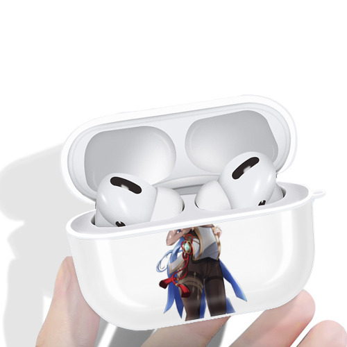 げんし神 甘雨 かんう genshin Ganyu 【AirPods Pro用】ハードシェル保護ケース 耐衝撃・防指紋・カラビナ付き商品仕様