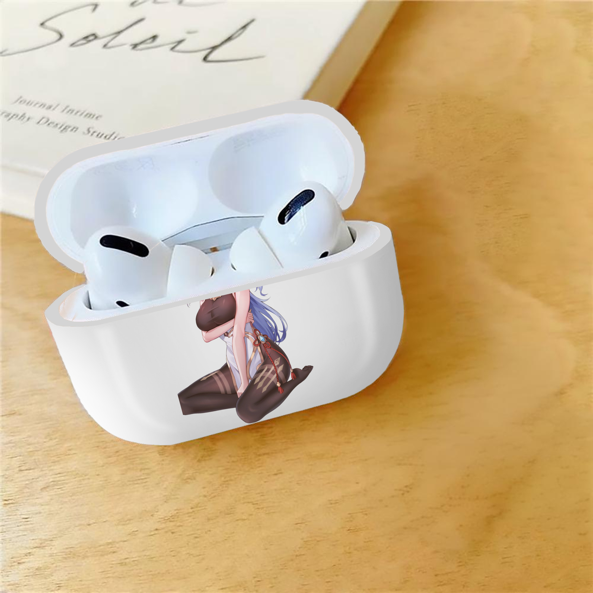 げんし神 甘雨 かんう genshin Ganyu 【AirPods Pro用】ハードシェル保護ケース 耐衝撃・防指紋・カラビナ付き商品仕様