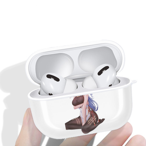 げんし神 甘雨 かんう genshin Ganyu 【AirPods Pro用】ハードシェル保護ケース 耐衝撃・防指紋・カラビナ付き商品仕様
