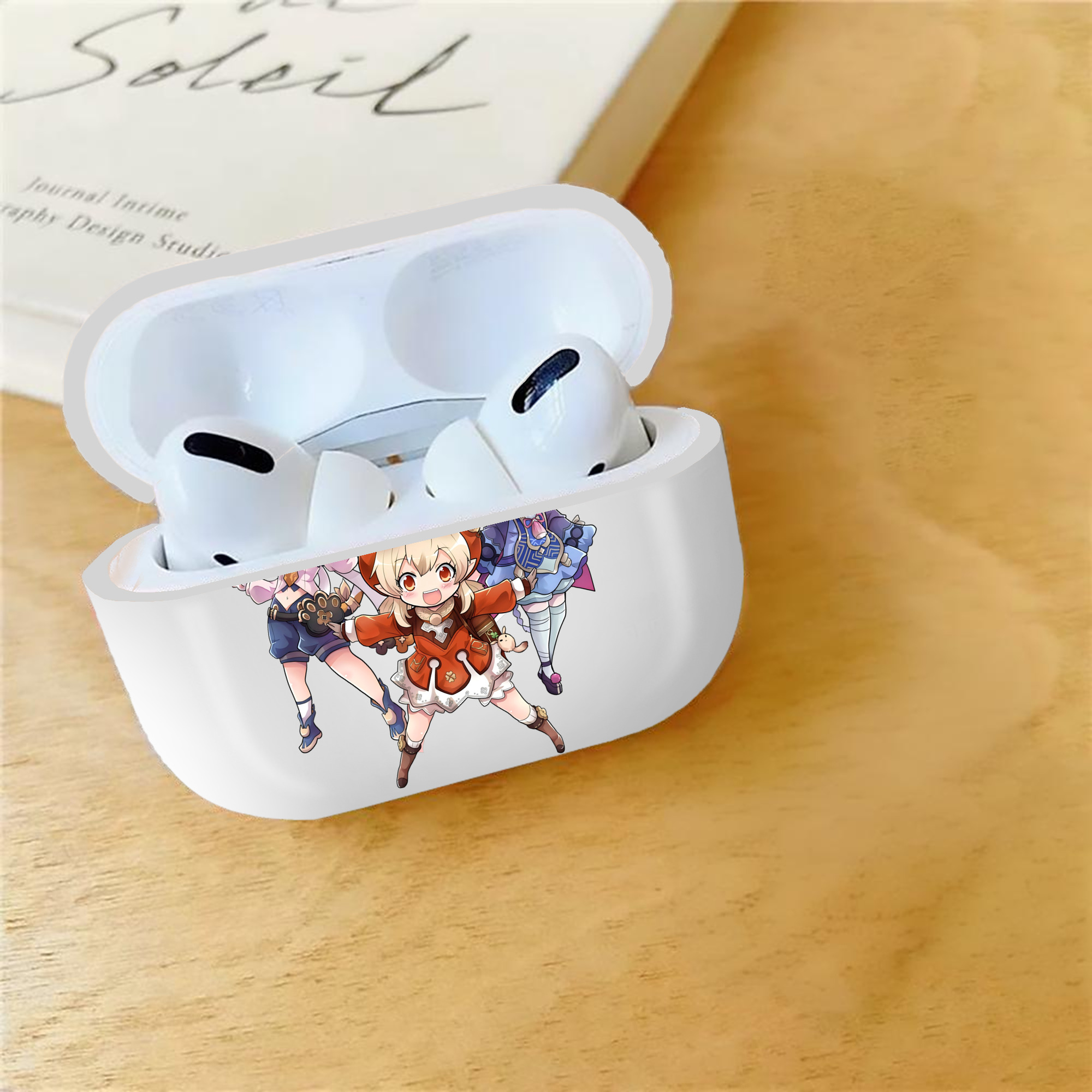 げんし神 七七 なな  genshin Nana 【AirPods Pro用】ハードシェル保護ケース 耐衝撃・防指紋・カラビナ付き商品仕様