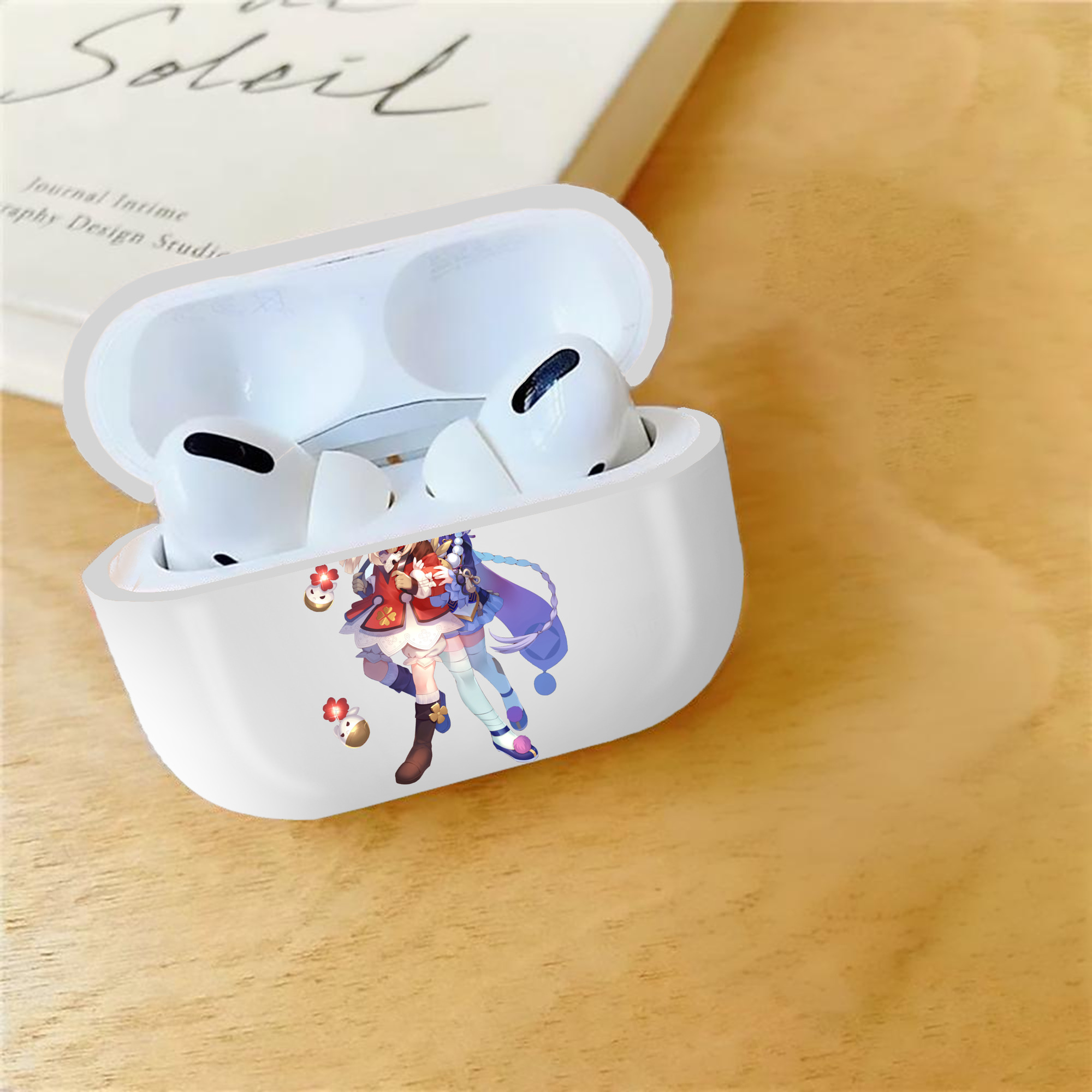 げんし神 七七 なな  genshin Nana 【AirPods Pro用】ハードシェル保護ケース 耐衝撃・防指紋・カラビナ付き商品仕様