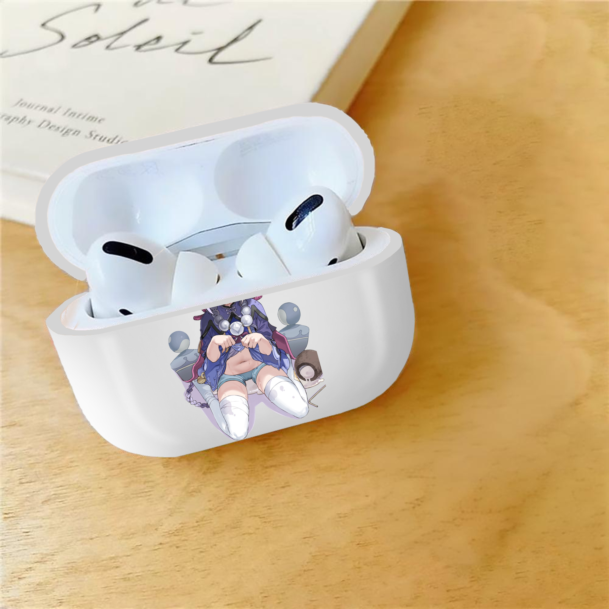 げんし神 七七 なな  genshin Nana 【AirPods Pro用】ハードシェル保護ケース 耐衝撃・防指紋・カラビナ付き商品仕様