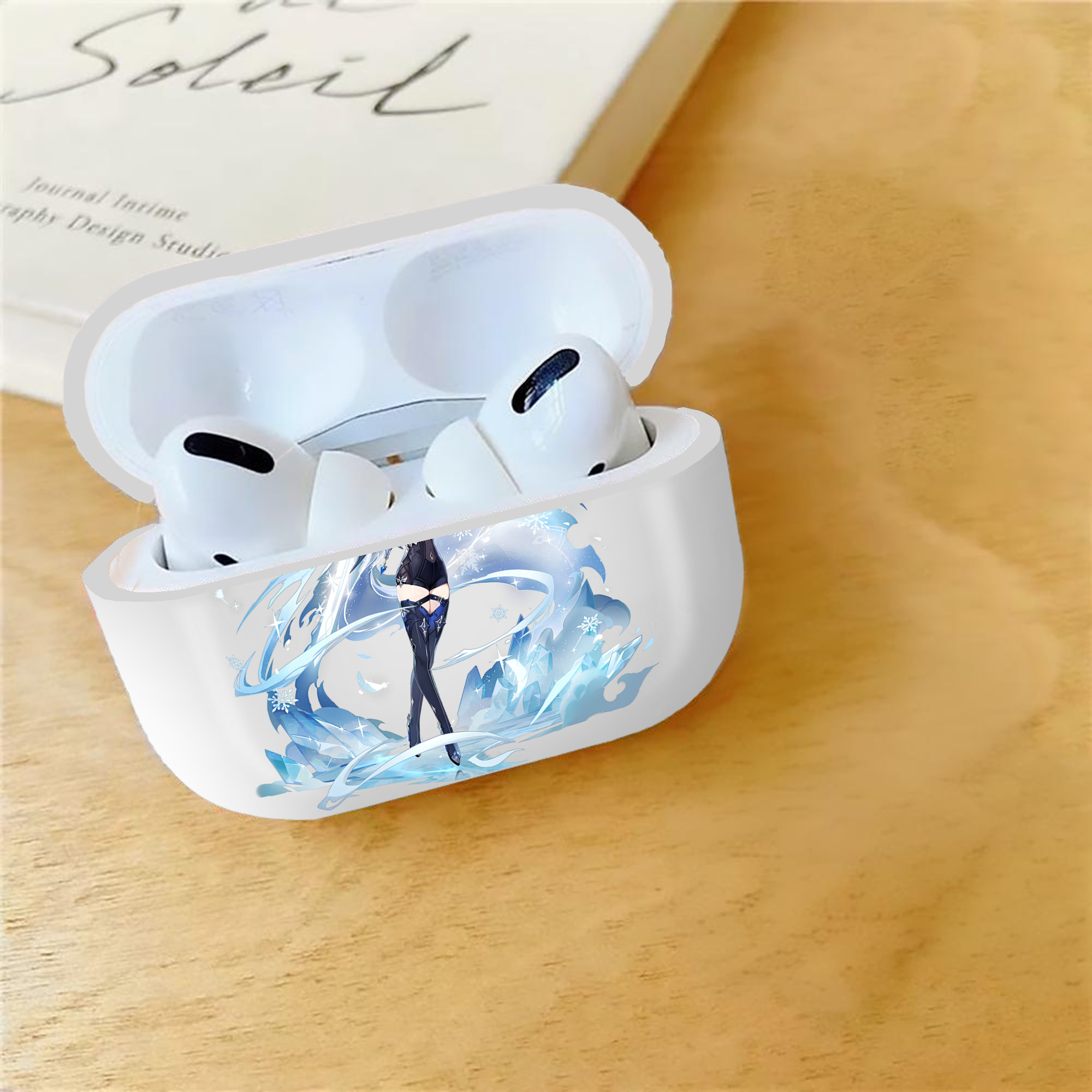げんし神 优菈 ゆうら genshin Yūra 【AirPods Pro用】ハードシェル保護ケース 耐衝撃・防指紋・カラビナ付き商品仕様