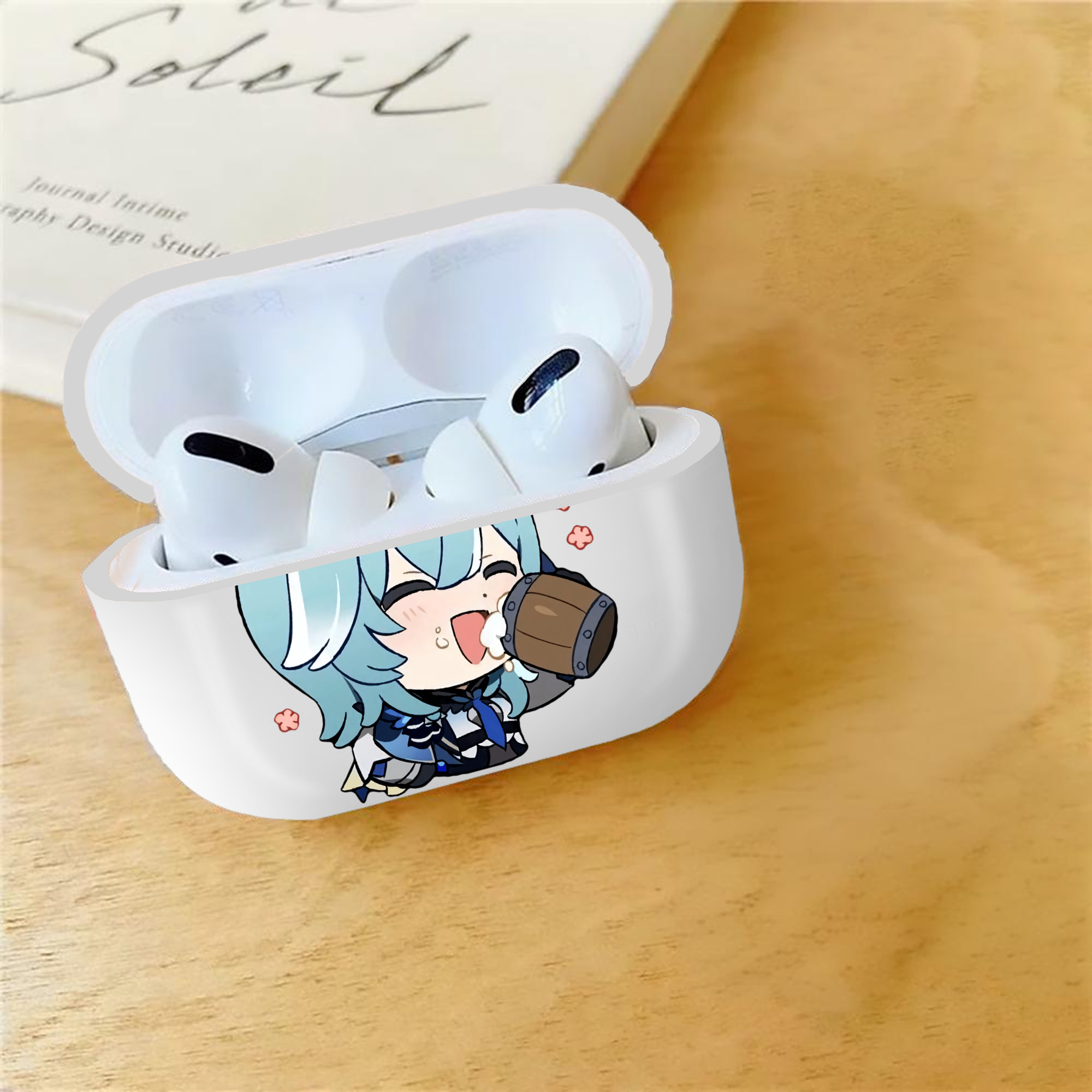 げんし神 优菈 ゆうら genshin Yūra 【AirPods Pro用】ハードシェル保護ケース 耐衝撃・防指紋・カラビナ付き商品仕様