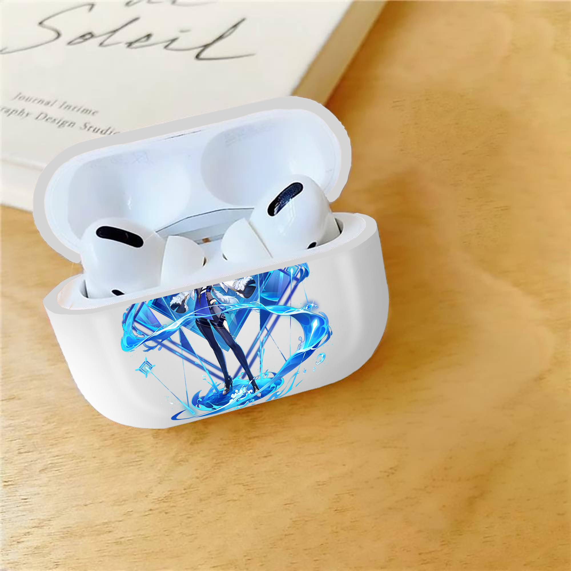 げんし神 夜兰 やらん genshin Yaran 【AirPods Pro用】ハードシェル保護ケース 耐衝撃・防指紋・カラビナ付き商品仕様