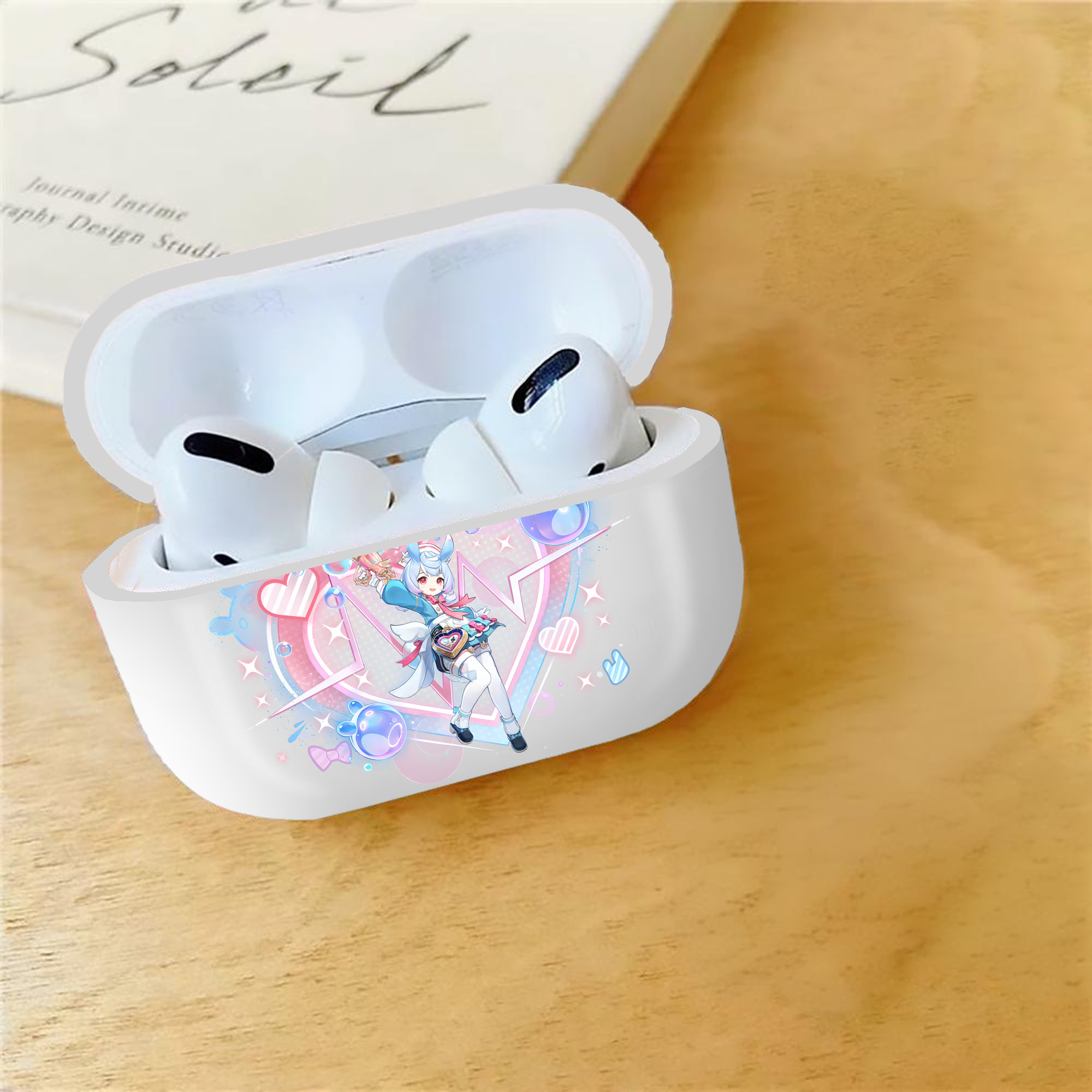げんし神 シゲウィン genshin Shigewin 【AirPods Pro用】ハードシェル保護ケース 耐衝撃・防指紋・カラビナ付き商品仕様