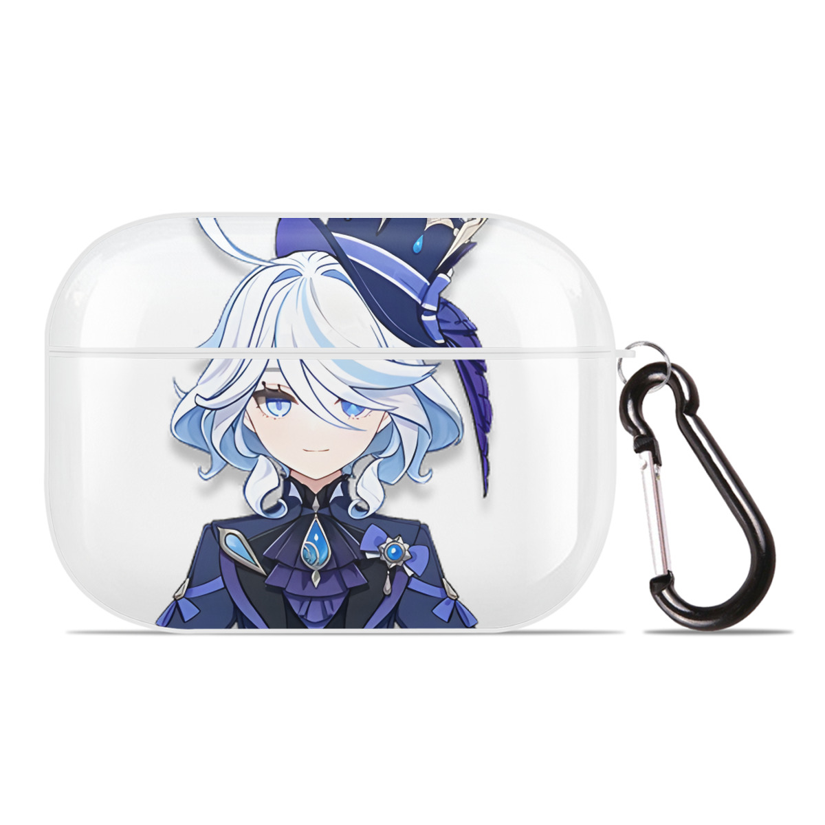 げんし神 フリーナ genshin Furina 【AirPods Pro用】ハードシェル保護ケース 耐衝撃・防指紋・カラビナ付き商品仕様