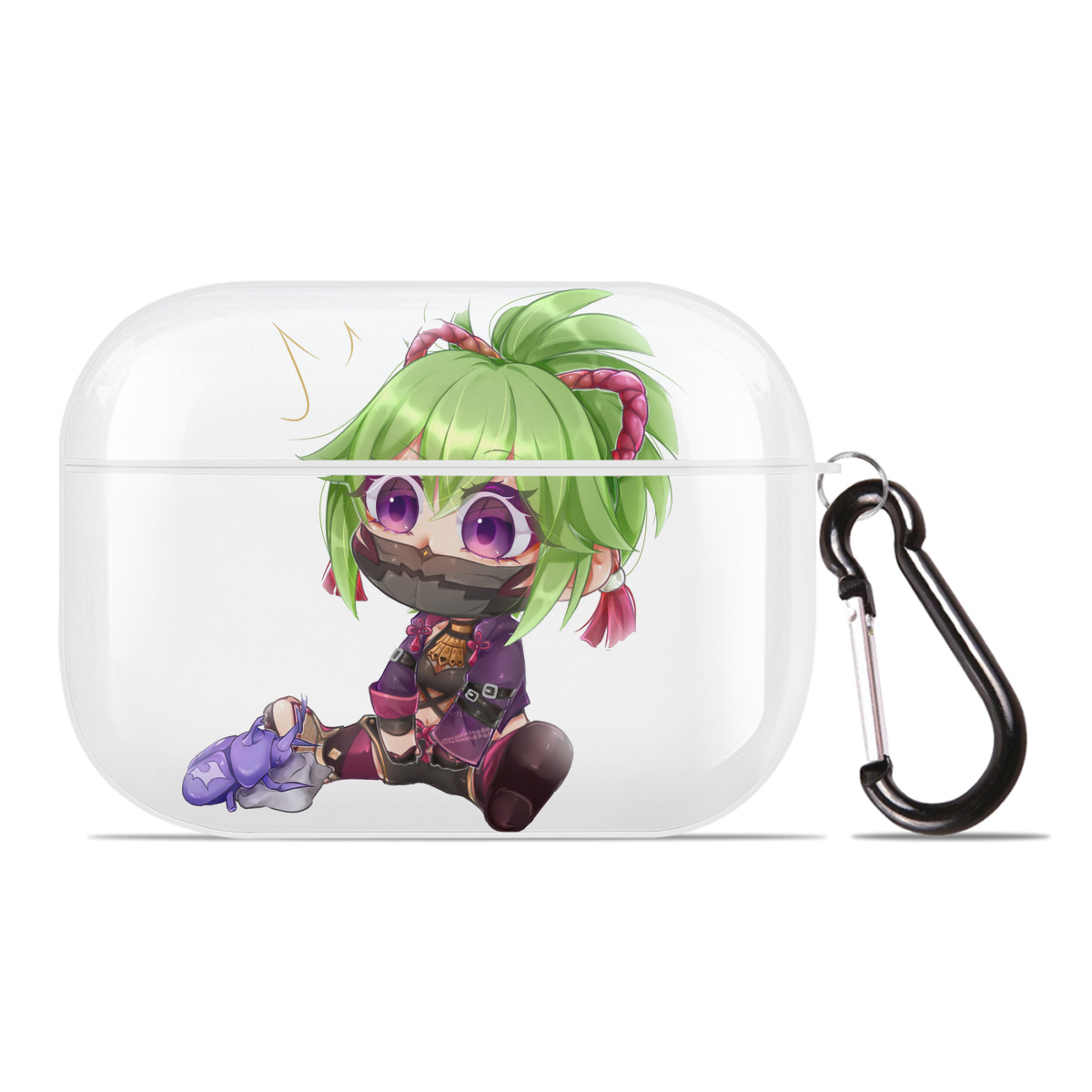 げんし神  久岐忍 くき しのぶ genshin Kuki Shinobu 【AirPods Pro用】ハードシェル保護ケース 耐衝撃・防指紋・カラビナ付き商品仕様