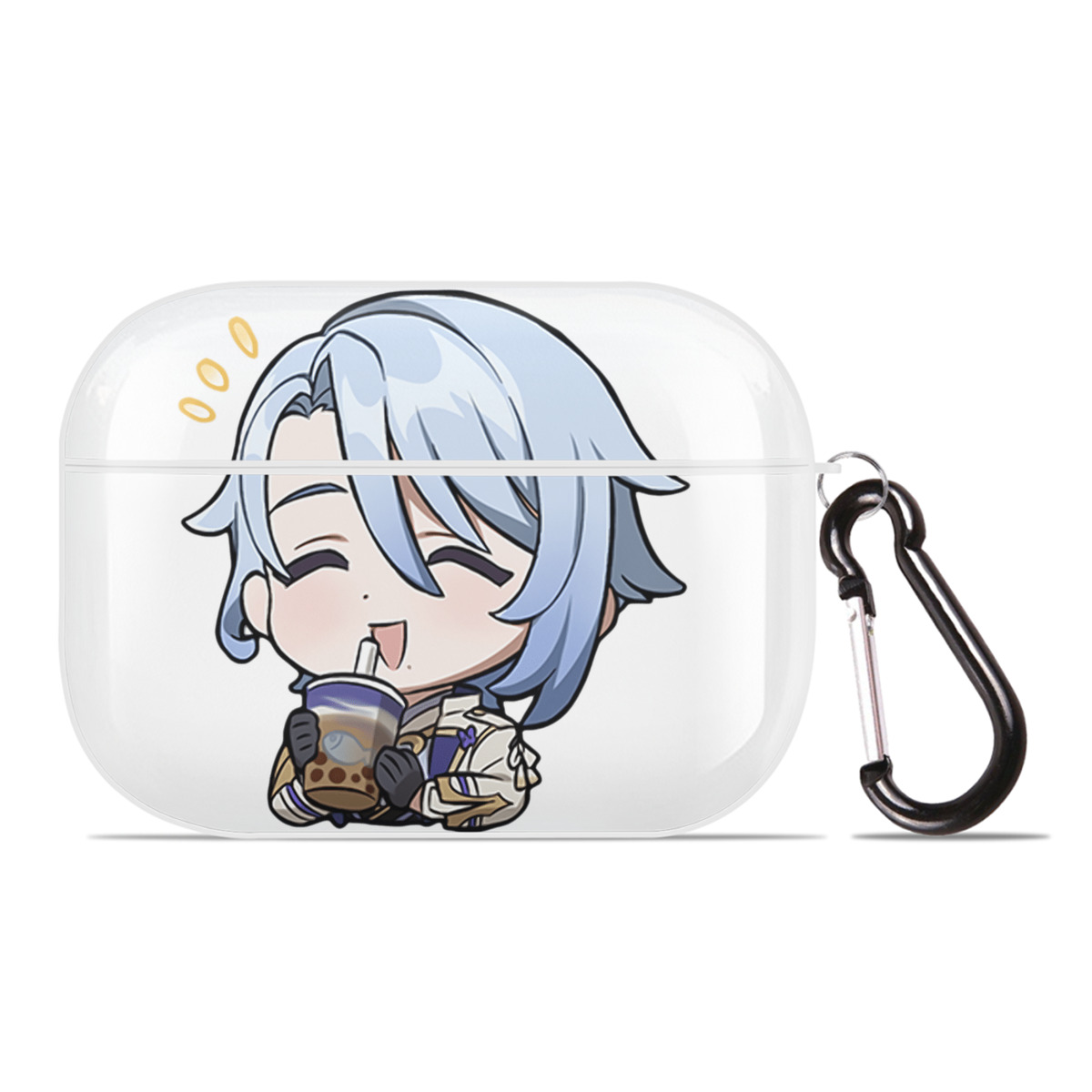 げんし神 神里綾人 かみさとあやと genshin Kamisato Ayato 【AirPods Pro用】ハードシェル保護ケース 耐衝撃・防指紋・カラビナ付き商品仕様