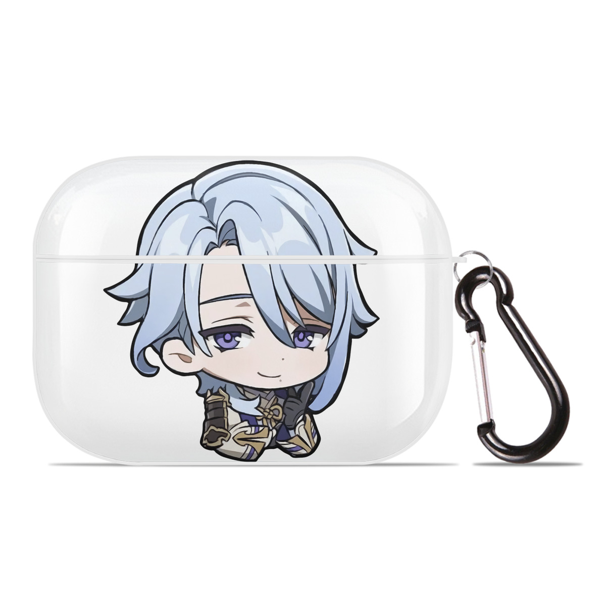 げんし神 神里綾人 かみさとあやと genshin Kamisato Ayato 【AirPods Pro用】ハードシェル保護ケース 耐衝撃・防指紋・カラビナ付き商品仕様