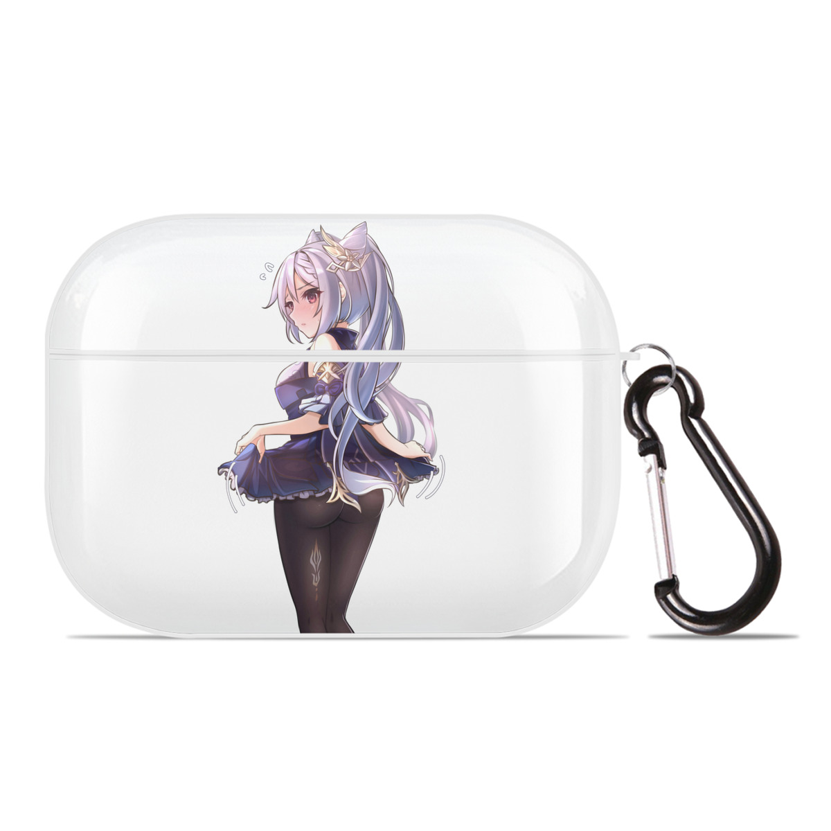 げんし神 刻晴 こくせい genshin Kokusei 【AirPods Pro用】ハードシェル保護ケース 耐衝撃・防指紋・カラビナ付き商品仕様