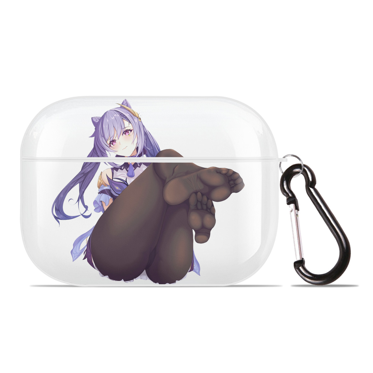 げんし神 刻晴 こくせい genshin Kokusei 【AirPods Pro用】ハードシェル保護ケース 耐衝撃・防指紋・カラビナ付き商品仕様