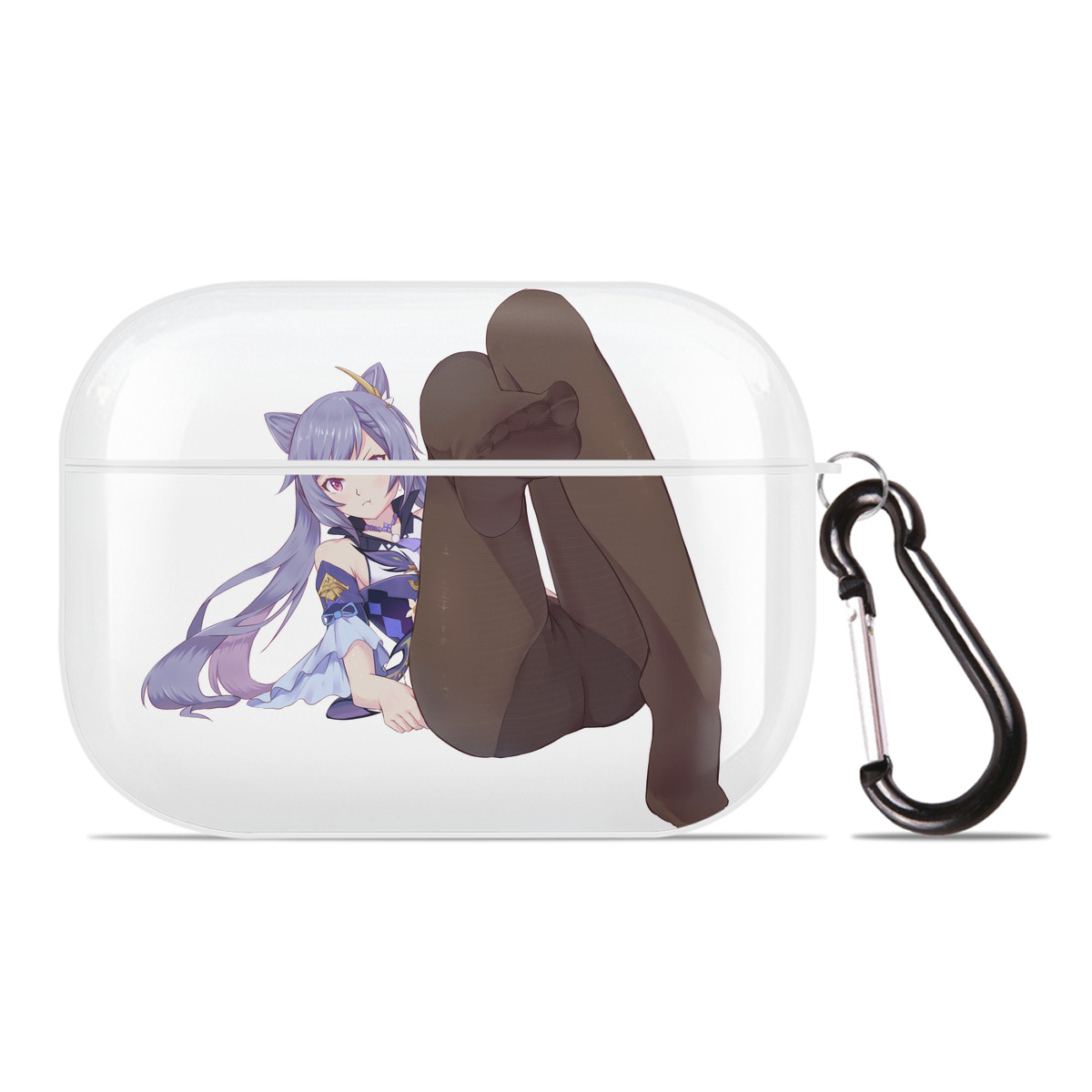 げんし神 刻晴 こくせい genshin Kokusei 【AirPods Pro用】ハードシェル保護ケース 耐衝撃・防指紋・カラビナ付き商品仕様