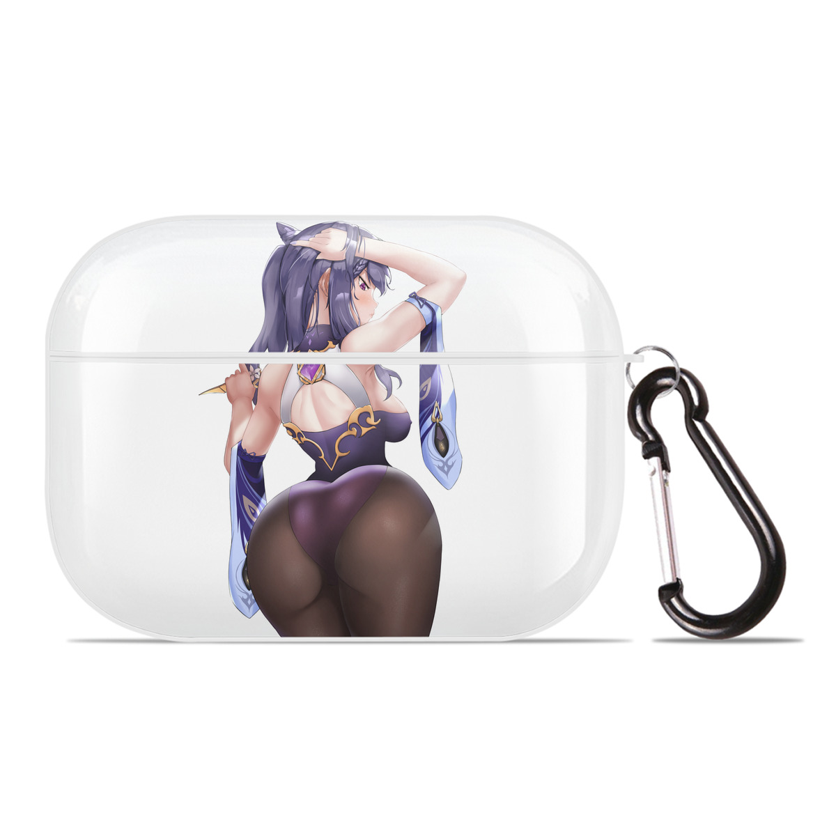 げんし神 刻晴 こくせい genshin Kokusei 【AirPods Pro用】ハードシェル保護ケース 耐衝撃・防指紋・カラビナ付き商品仕様