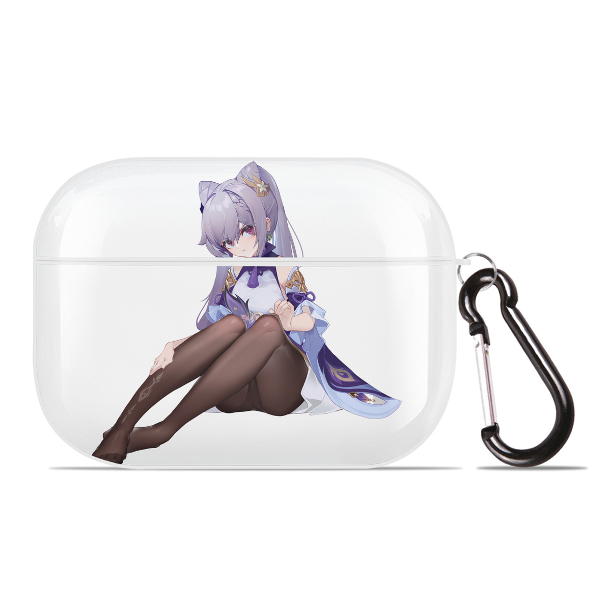 げんし神 刻晴 こくせい genshin Kokusei 【AirPods Pro用】ハードシェル保護ケース 耐衝撃・防指紋・カラビナ付き商品仕様