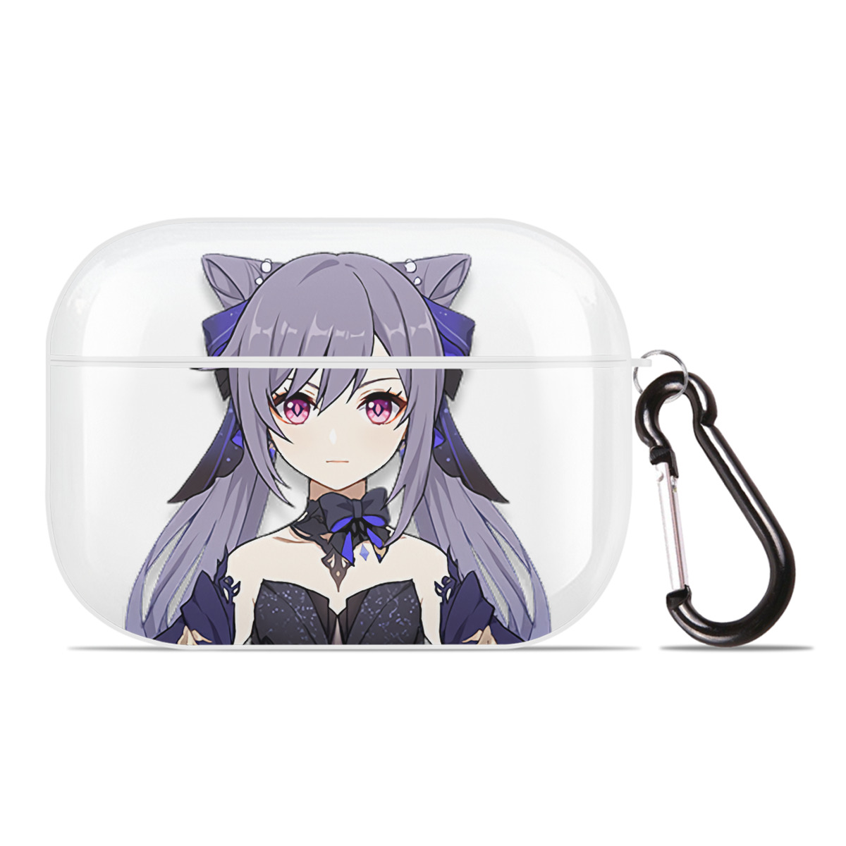 げんし神 刻晴 こくせい genshin Kokusei 【AirPods Pro用】ハードシェル保護ケース 耐衝撃・防指紋・カラビナ付き商品仕様