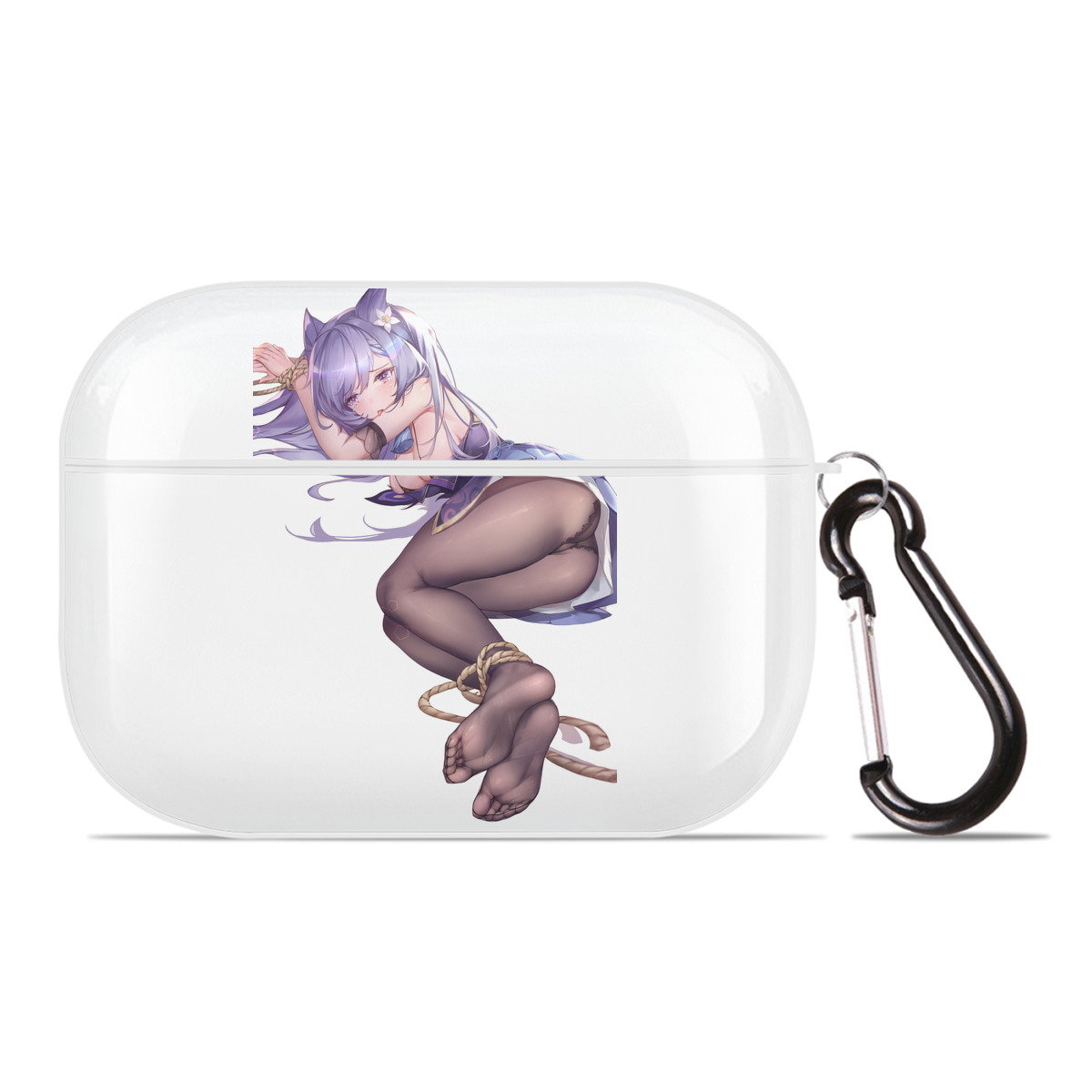 げんし神 刻晴 こくせい genshin Kokusei 【AirPods Pro用】ハードシェル保護ケース 耐衝撃・防指紋・カラビナ付き商品仕様