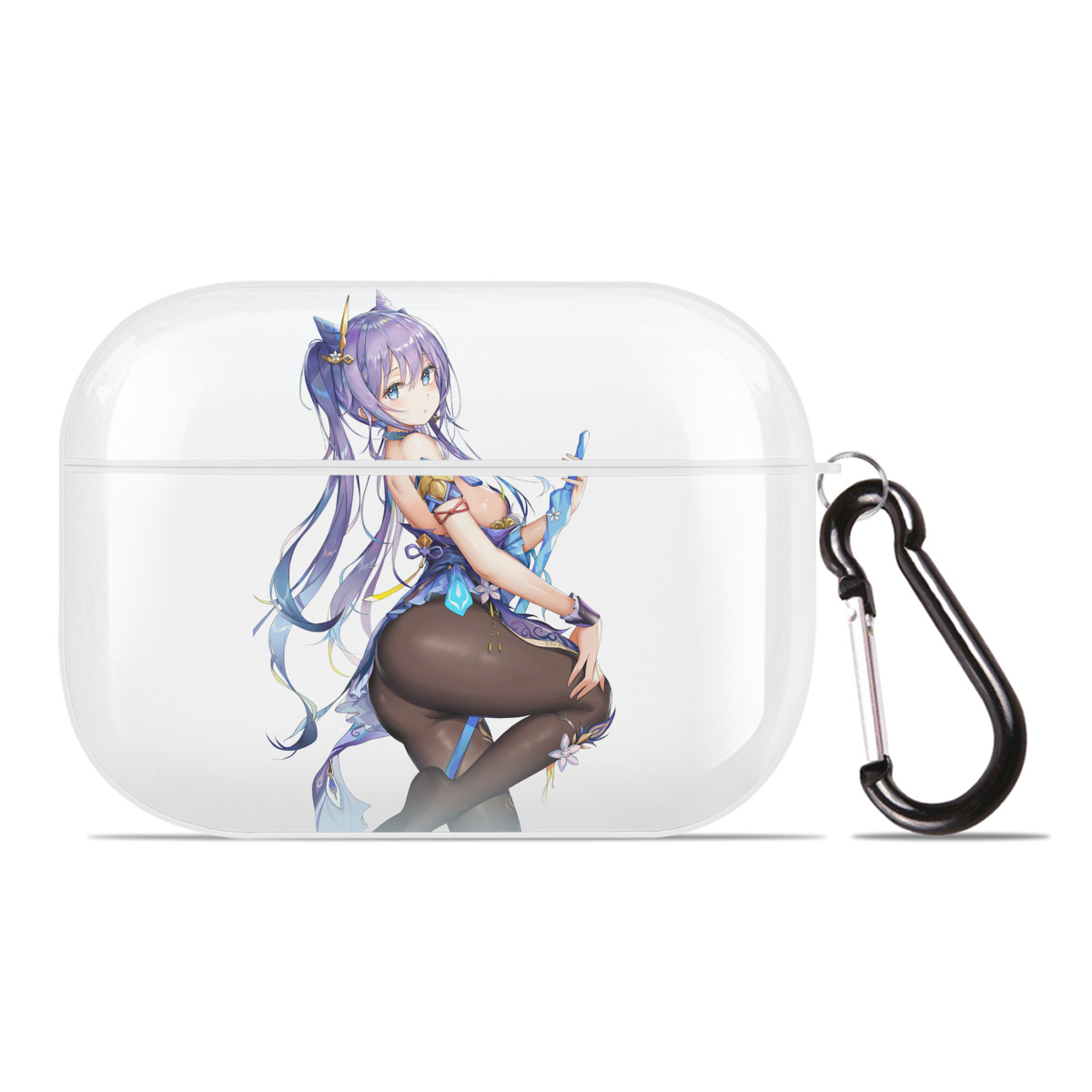 げんし神 刻晴 こくせい genshin Kokusei 【AirPods Pro用】ハードシェル保護ケース 耐衝撃・防指紋・カラビナ付き商品仕様