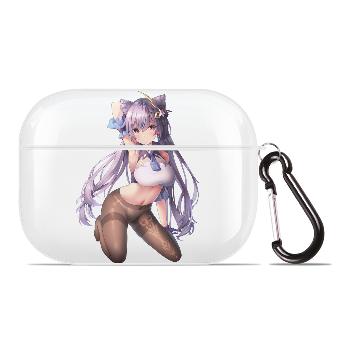 げんし神 刻晴 こくせい genshin Kokusei 【AirPods Pro用】ハードシェル保護ケース 耐衝撃・防指紋・カラビナ付き商品仕様