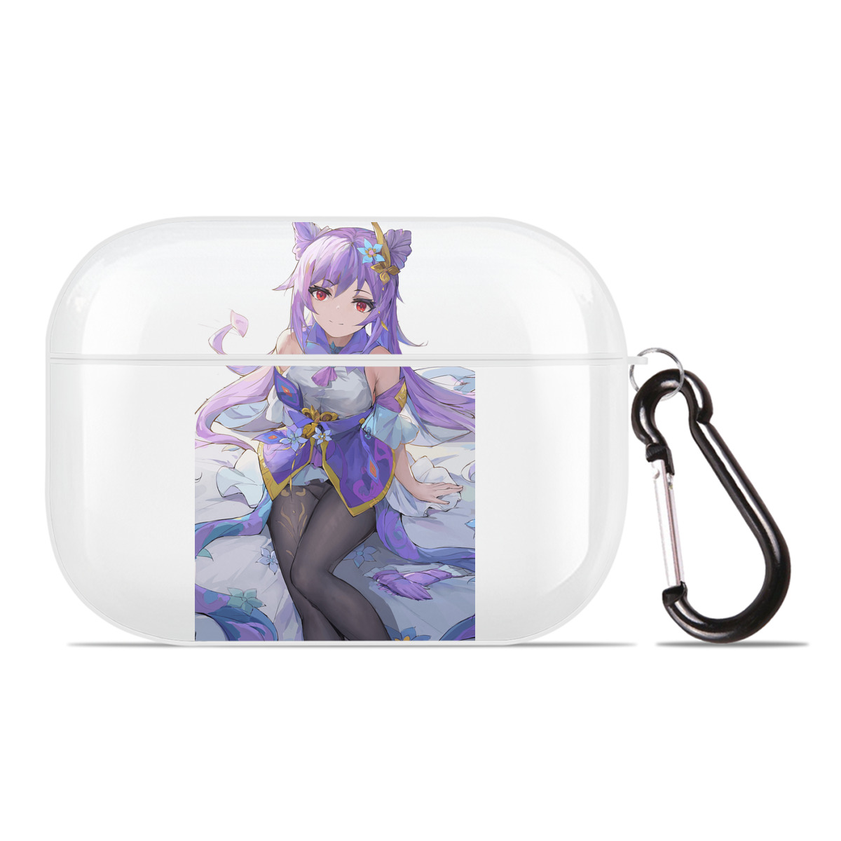 げんし神 刻晴 こくせい genshin Kokusei 【AirPods Pro用】ハードシェル保護ケース 耐衝撃・防指紋・カラビナ付き商品仕様