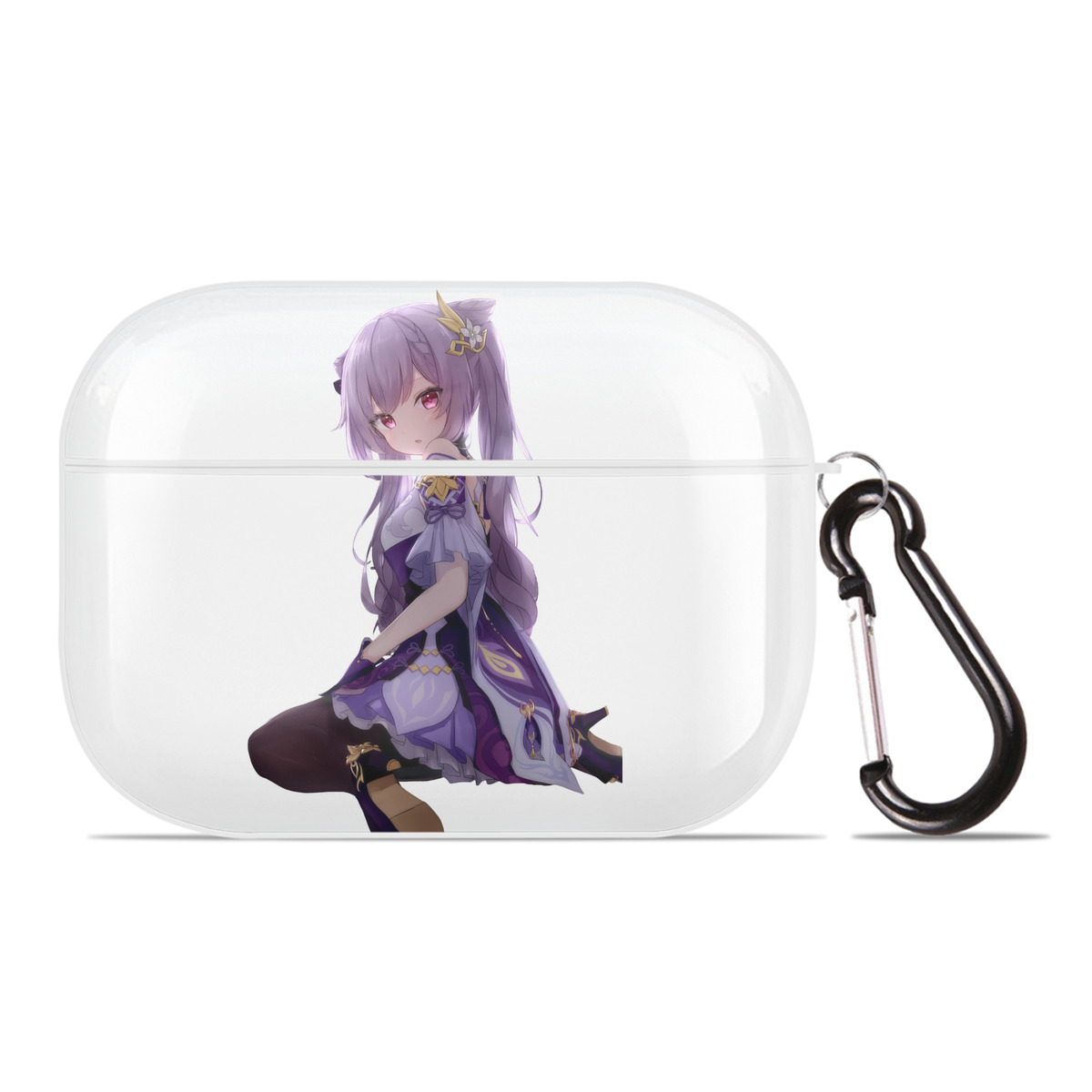 げんし神 刻晴 こくせい genshin Kokusei 【AirPods Pro用】ハードシェル保護ケース 耐衝撃・防指紋・カラビナ付き商品仕様