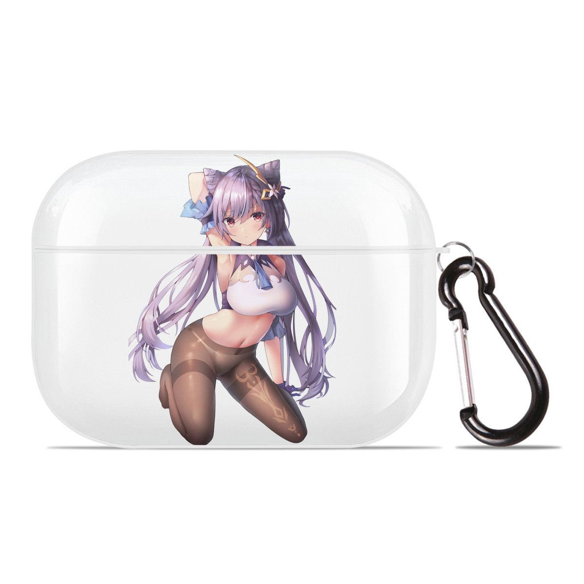 げんし神 刻晴 こくせい genshin Kokusei 【AirPods Pro用】ハードシェル保護ケース 耐衝撃・防指紋・カラビナ付き商品仕様