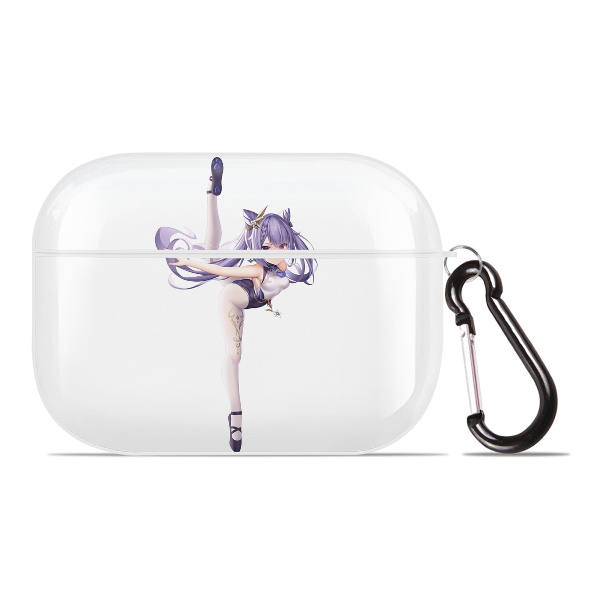 げんし神 刻晴 こくせい genshin Kokusei 【AirPods Pro用】ハードシェル保護ケース 耐衝撃・防指紋・カラビナ付き商品仕様
