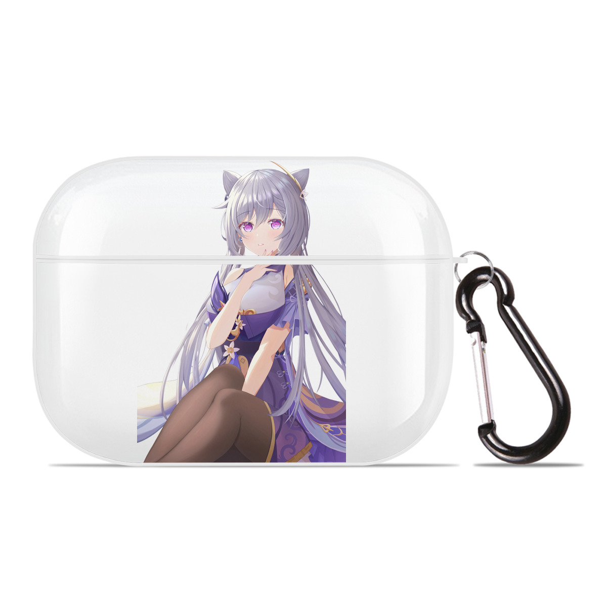 げんし神 刻晴 こくせい genshin Kokusei 【AirPods Pro用】ハードシェル保護ケース 耐衝撃・防指紋・カラビナ付き商品仕様