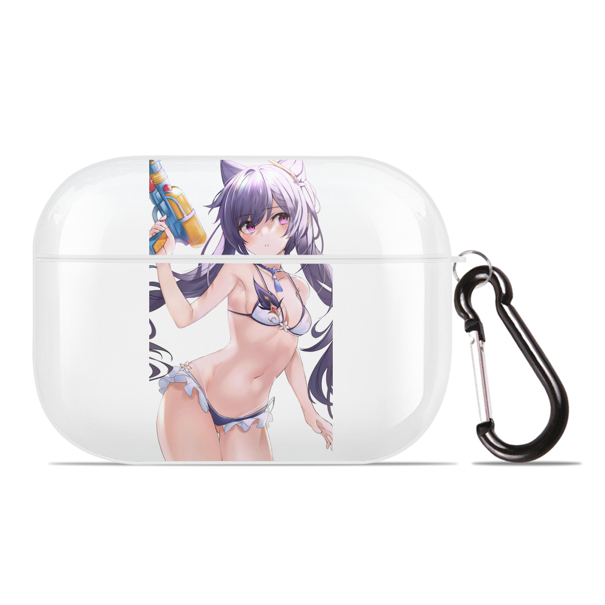 げんし神 刻晴 こくせい genshin Kokusei 【AirPods Pro用】ハードシェル保護ケース 耐衝撃・防指紋・カラビナ付き商品仕様