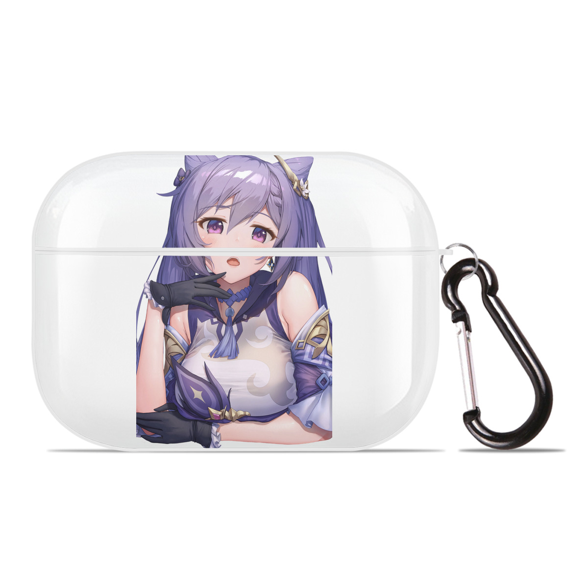 げんし神 刻晴 こくせい genshin Kokusei 【AirPods Pro用】ハードシェル保護ケース 耐衝撃・防指紋・カラビナ付き商品仕様