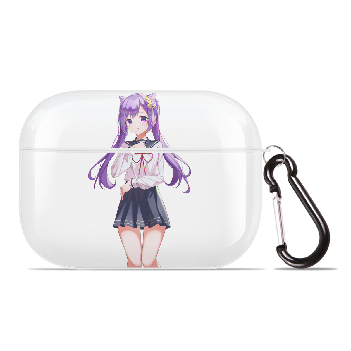 げんし神 刻晴 こくせい genshin Kokusei 【AirPods Pro用】ハードシェル保護ケース 耐衝撃・防指紋・カラビナ付き商品仕様