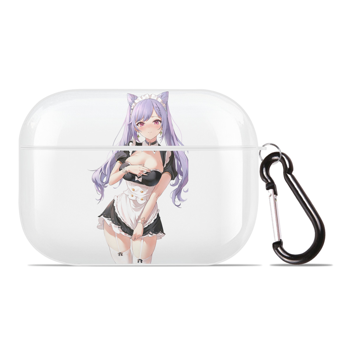 げんし神 刻晴 こくせい genshin Kokusei 【AirPods Pro用】ハードシェル保護ケース 耐衝撃・防指紋・カラビナ付き商品仕様