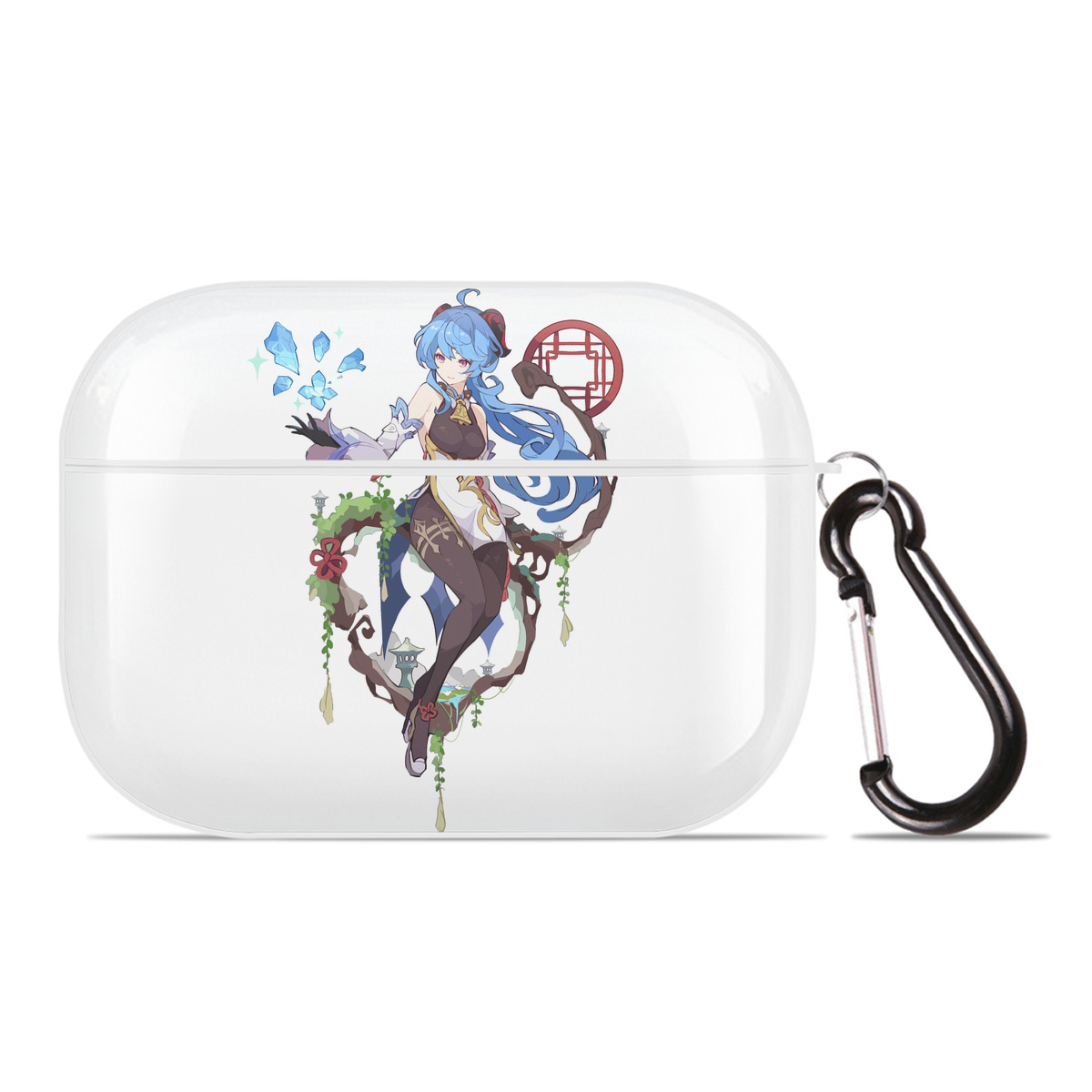 げんし神 甘雨 かんう genshin Ganyu 【AirPods Pro用】ハードシェル保護ケース 耐衝撃・防指紋・カラビナ付き商品仕様