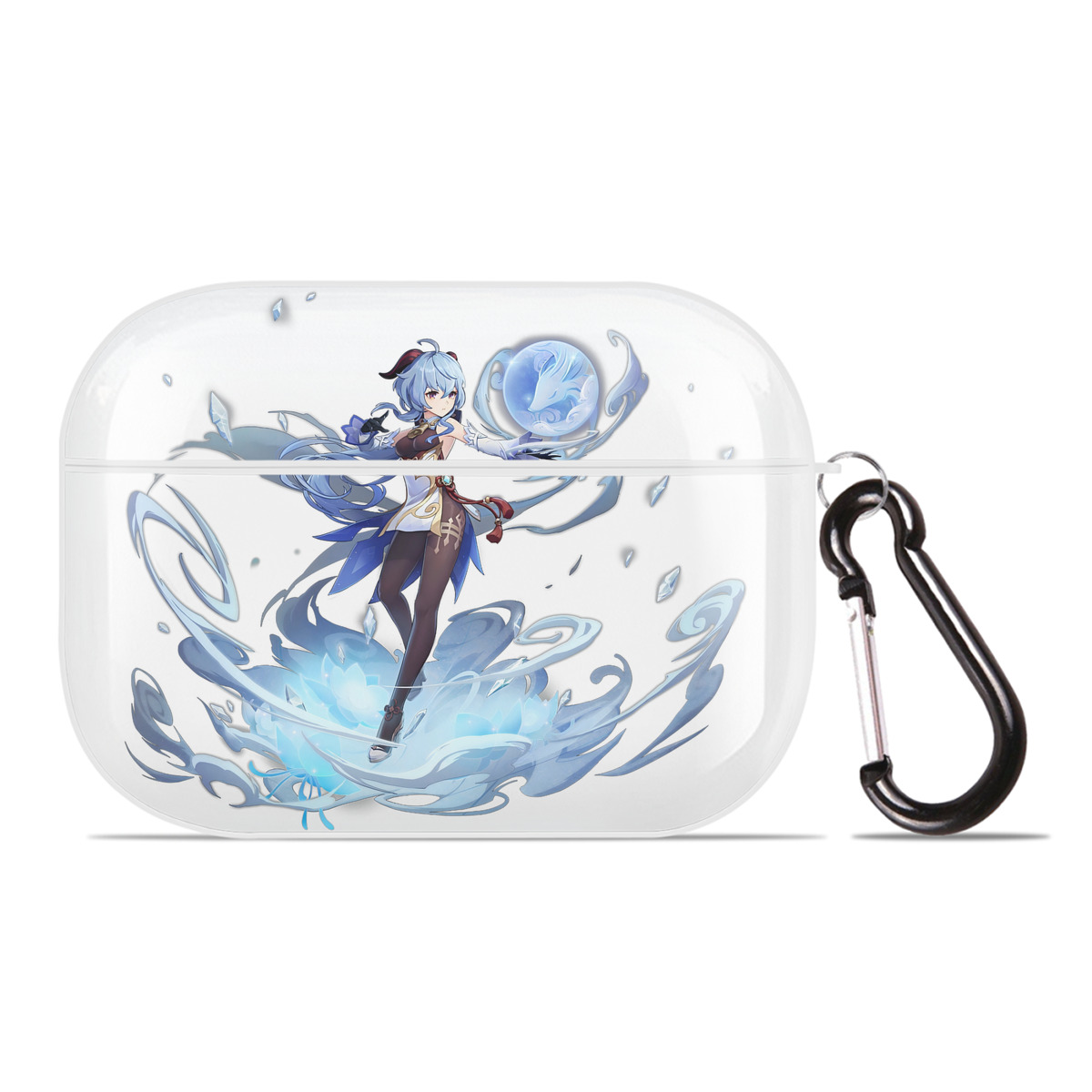 げんし神 甘雨 かんう genshin Ganyu 【AirPods Pro用】ハードシェル保護ケース 耐衝撃・防指紋・カラビナ付き商品仕様